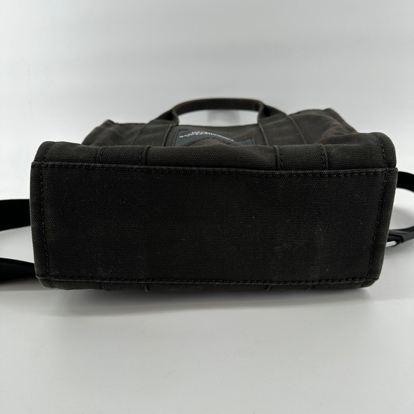 Marc Jacobs The Tote Bag Black Mini Small Canvas Tote M0016493 001 Handbag Purse - Picture 6 of 7